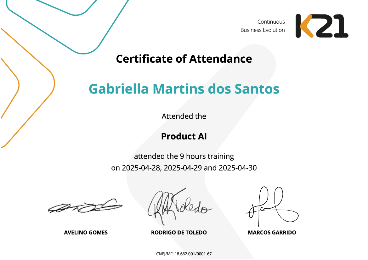 Certificado K21